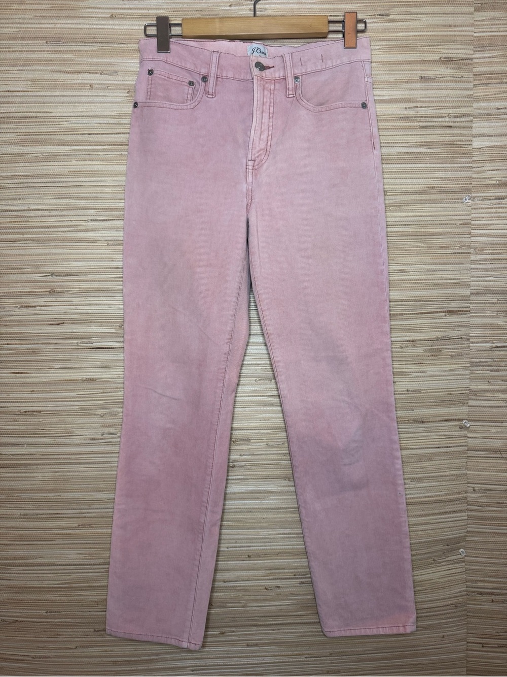 J.Crew Vintage Straight Corduroy Pink Pants - Picture 2 of 10